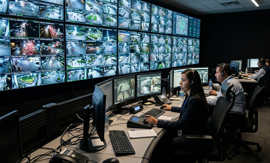 Centro de monitoreo CCTV profesional